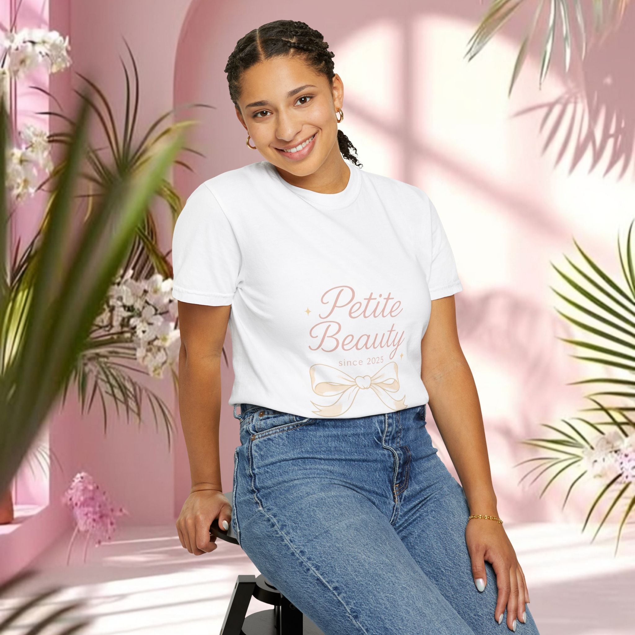 Cute Pink Feminine T-Shirt — Girly Graphic Tee