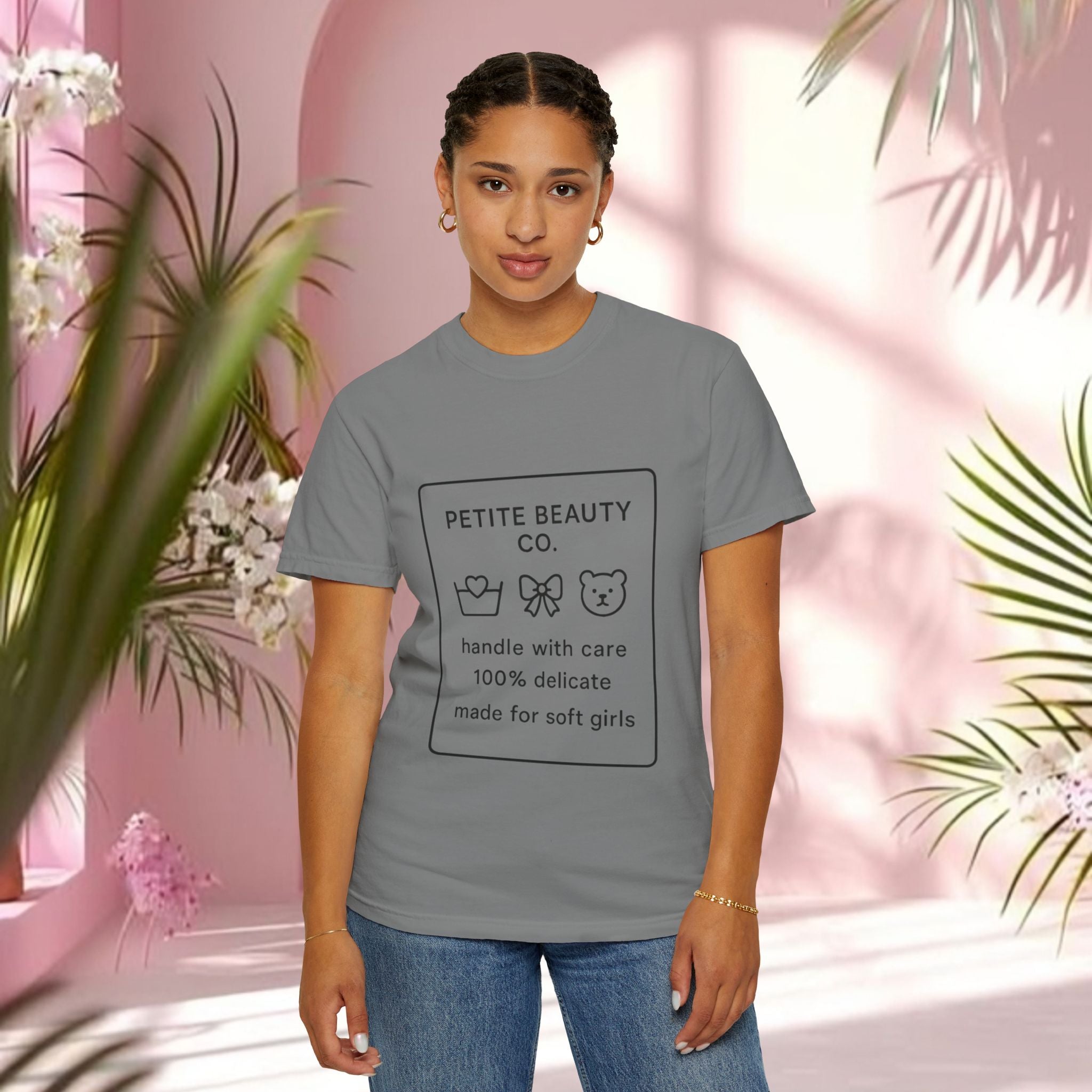 Vintage Cute Black Text T-Shirt