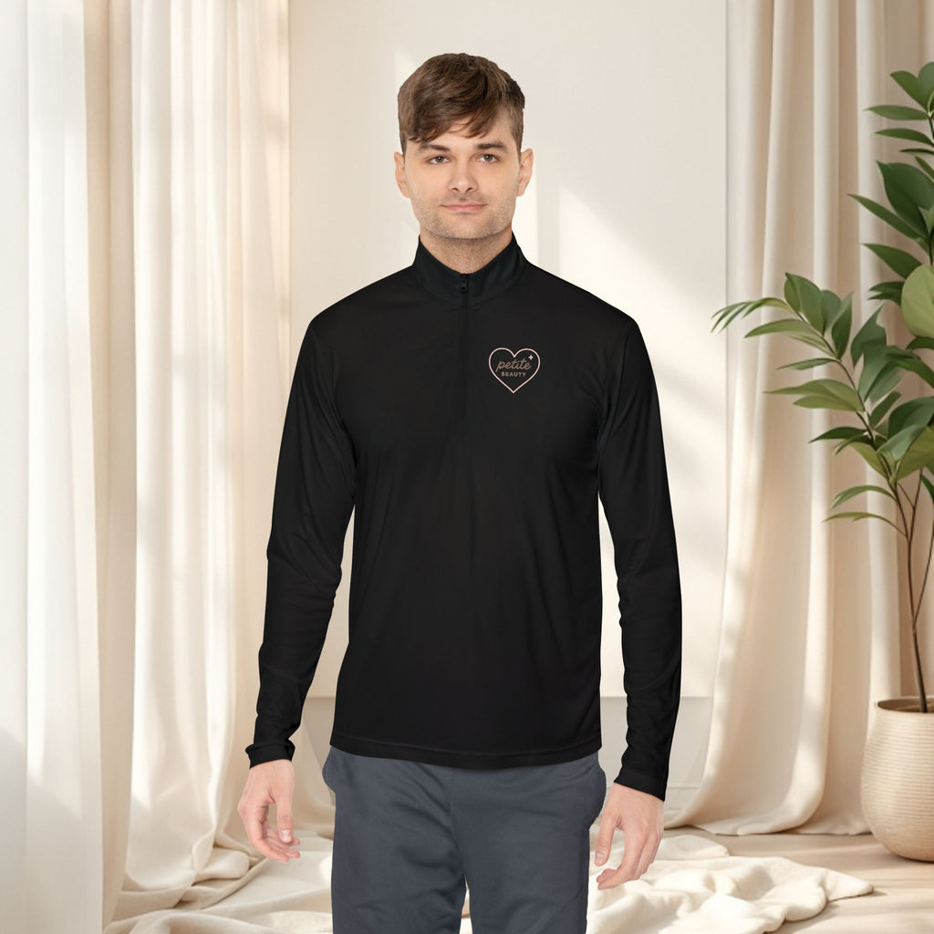 Minimal Clean Cute Quarter-Zip Pullover