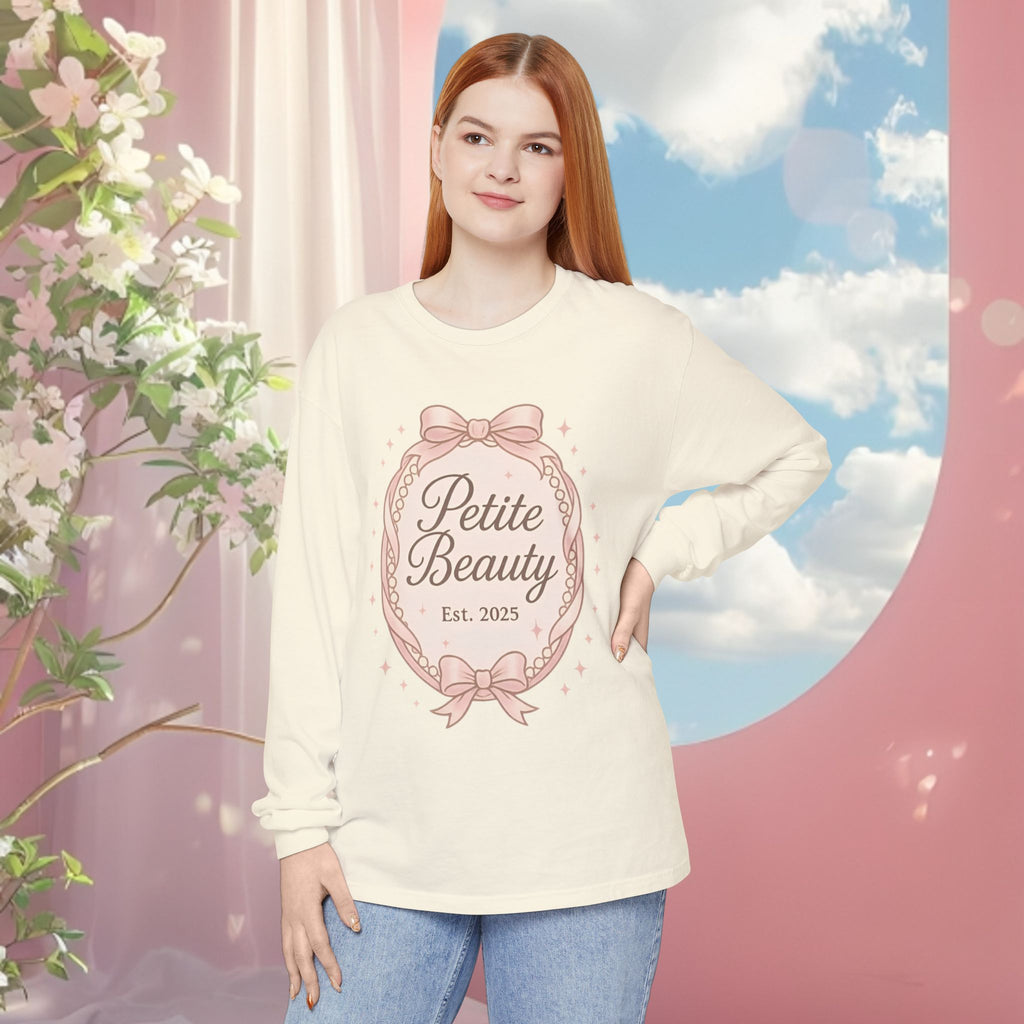 Vintage Pink Feminine Long Sleeve T-Shirt