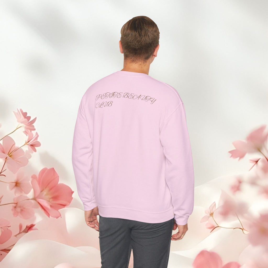 Petite Beauty Crewneck Sweatshirt — Pink Bow Tokyo Seoul Graphic
