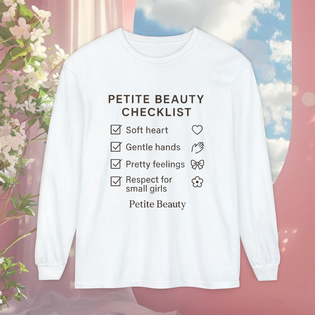 Minimal Feminine Cute Long Sleeve T-Shirt