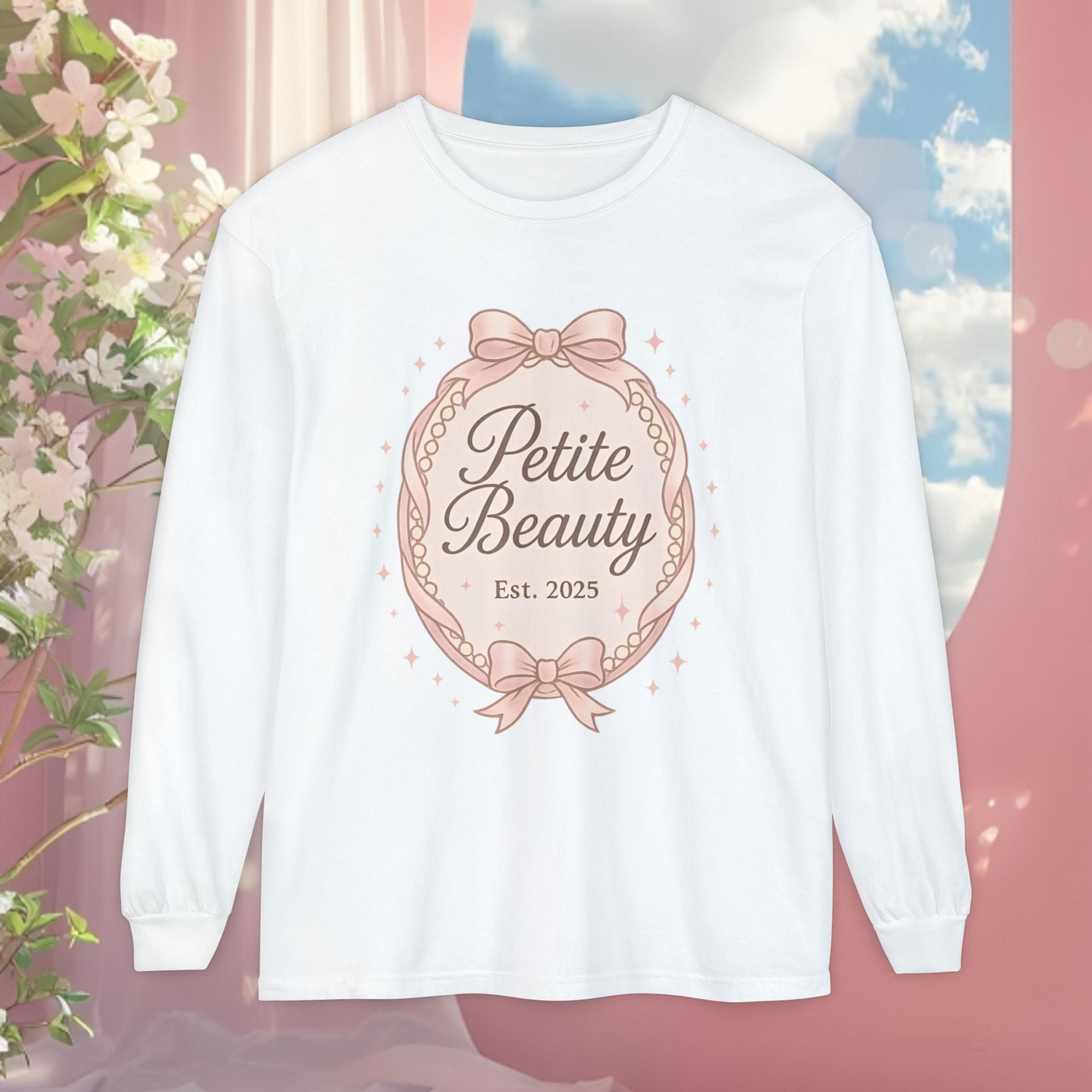 Vintage Pink Feminine Long Sleeve T-Shirt