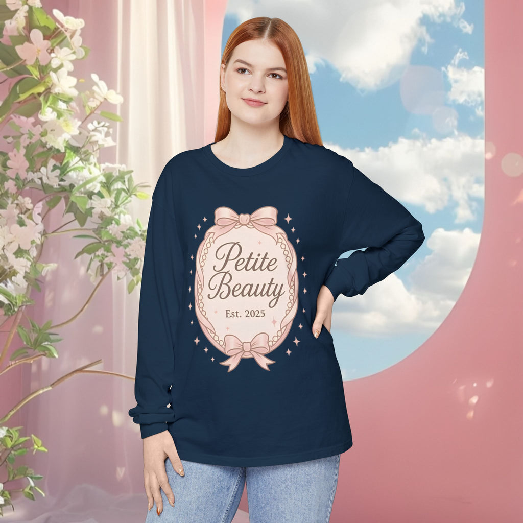 Vintage Pink Feminine Long Sleeve T-Shirt