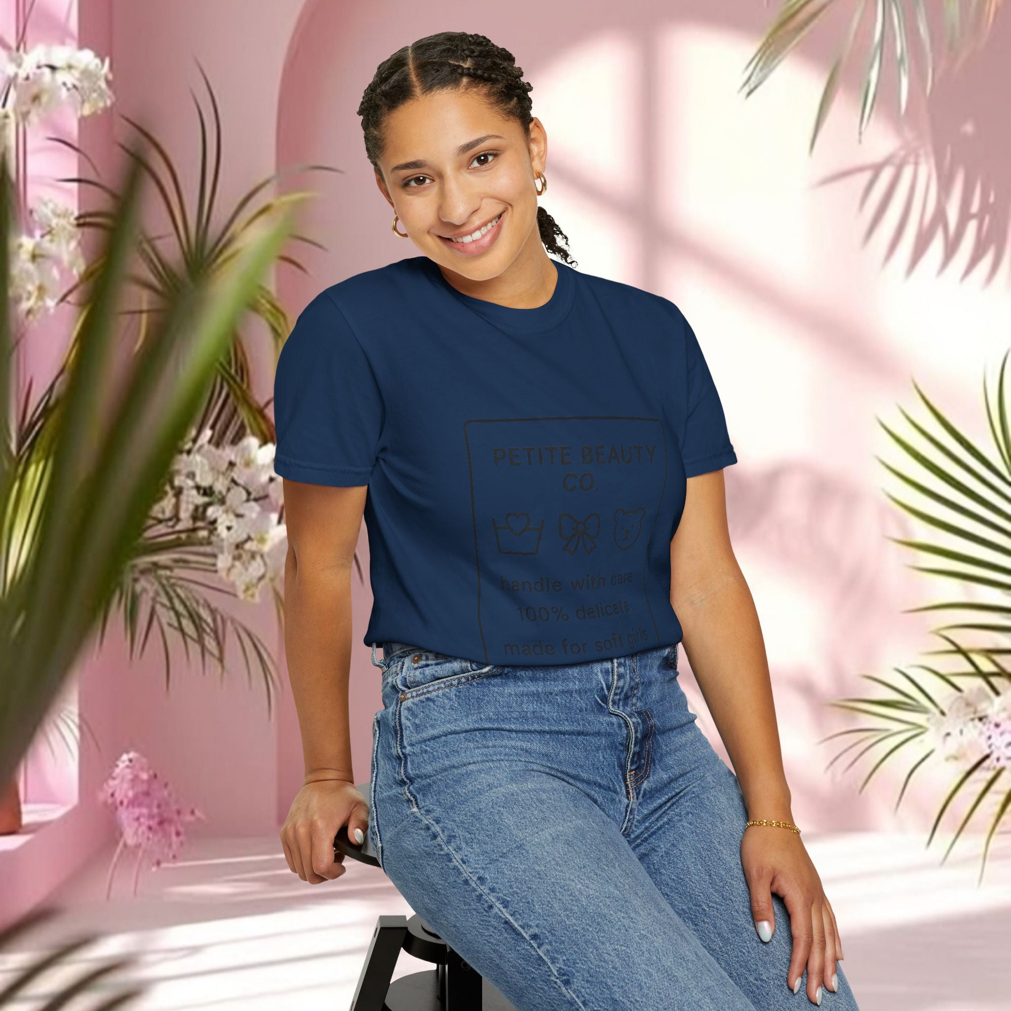 Vintage Cute Black Text T-Shirt