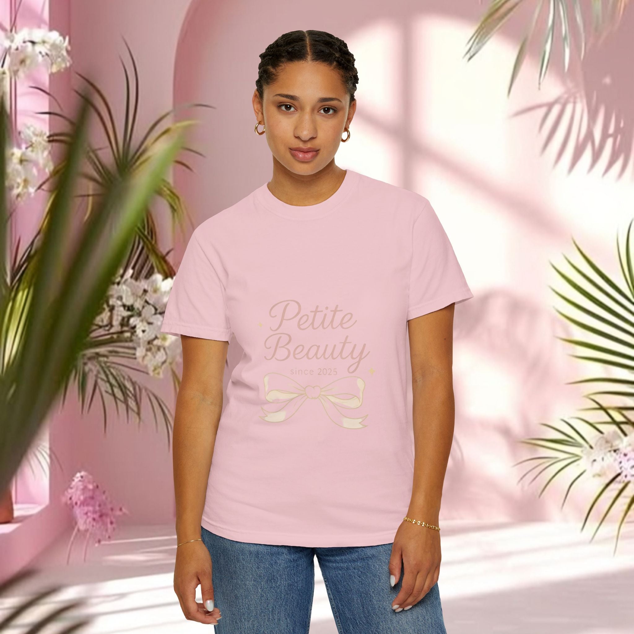 Cute Pink Feminine T-Shirt — Girly Graphic Tee
