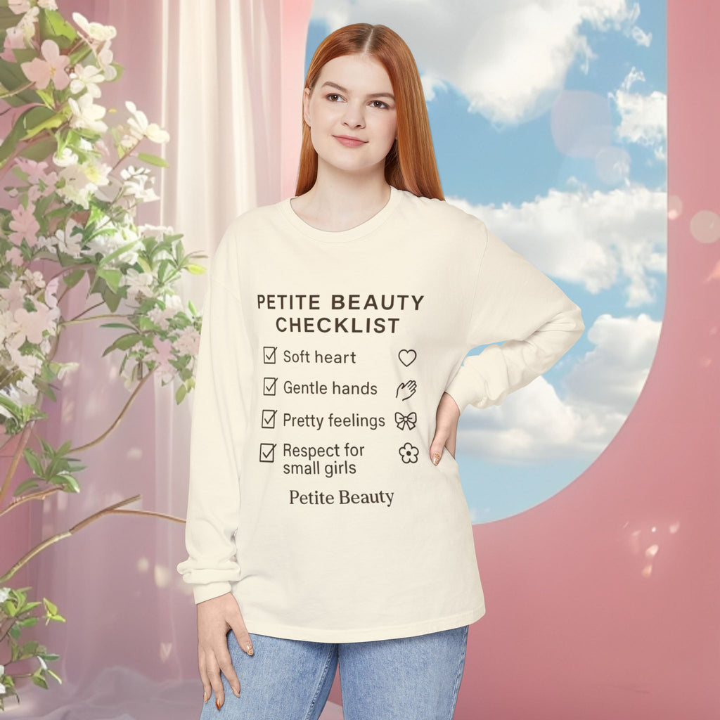 Minimal Feminine Cute Long Sleeve T-Shirt