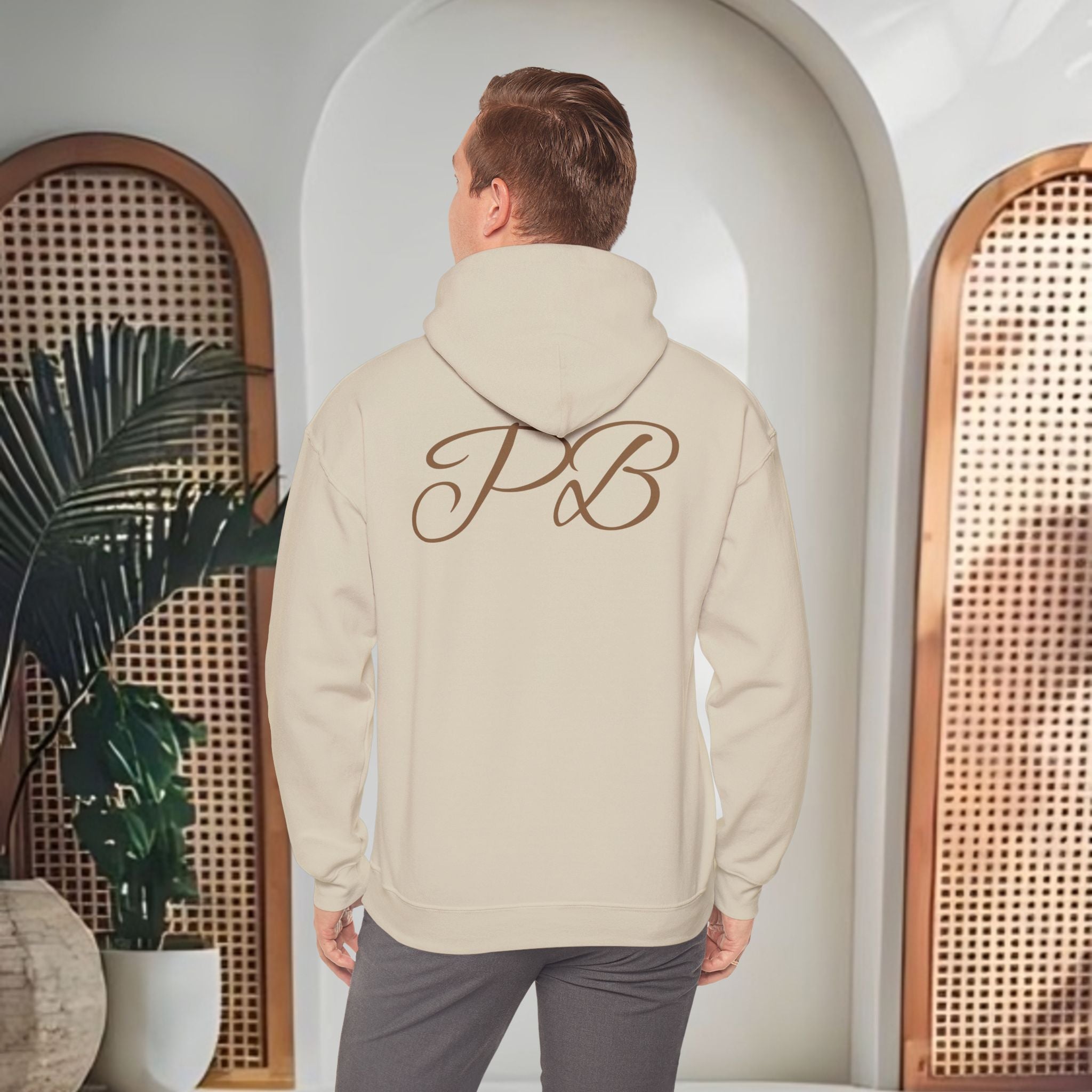 Poetic Beauty Hoodie — Minimal White Script Pullover