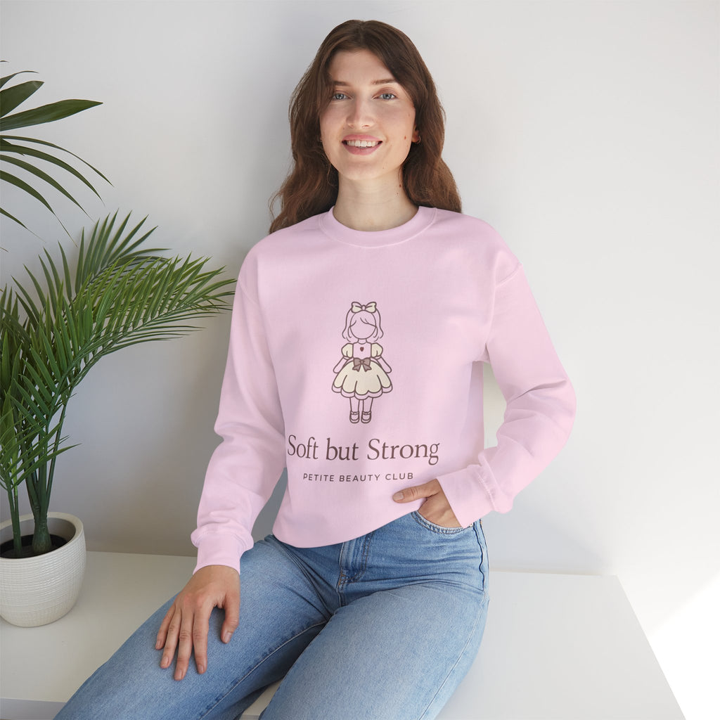Soft But Strong Crewneck Sweatshirt — Petite Beauty Club Graphic Ver 2.