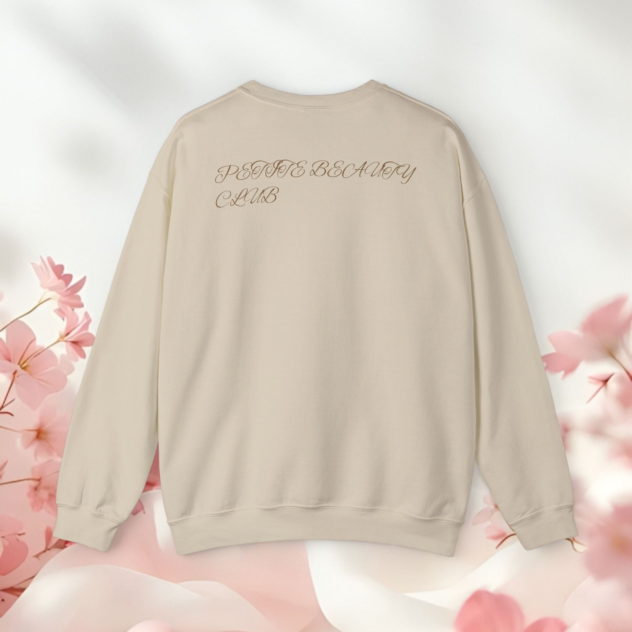 Petite Beauty Crewneck Sweatshirt — Pink Bow Tokyo Seoul Graphic