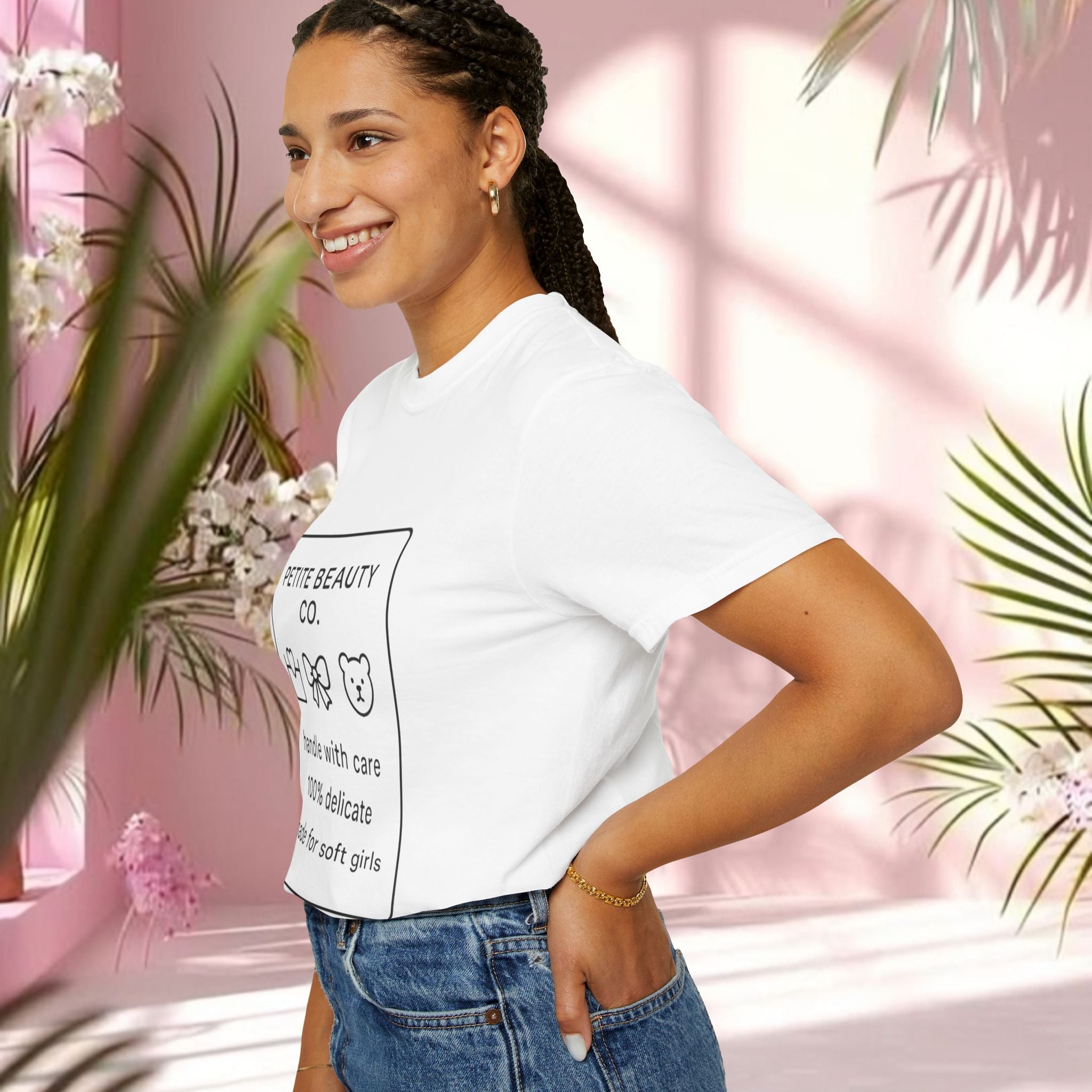 Vintage Cute Black Text T-Shirt