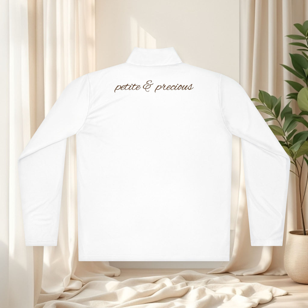 Minimal Clean Cute Quarter-Zip Pullover