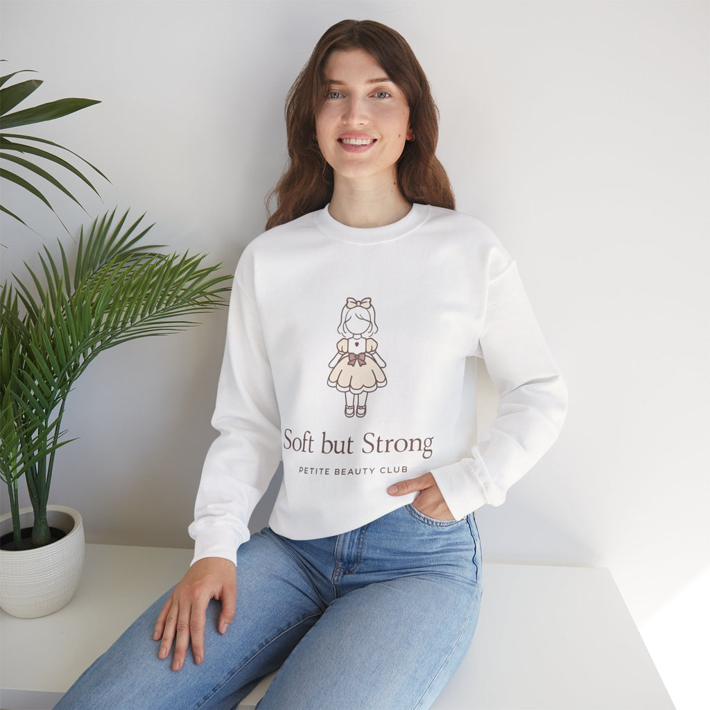Soft But Strong Crewneck Sweatshirt — Petite Beauty Club Graphic Ver 2.