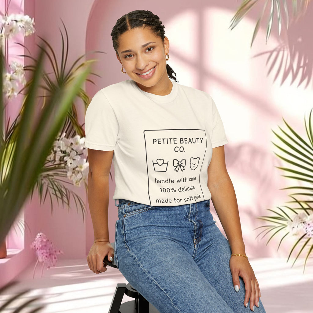 Vintage Cute Black Text T-Shirt