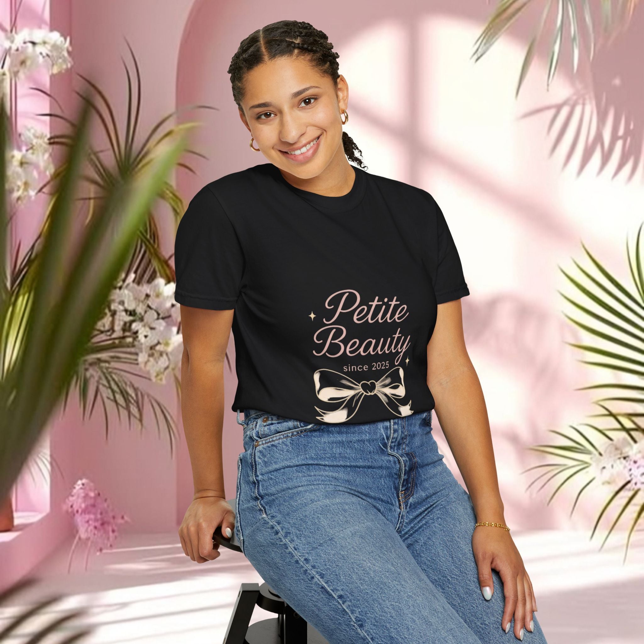 Cute Pink Feminine T-Shirt — Girly Graphic Tee