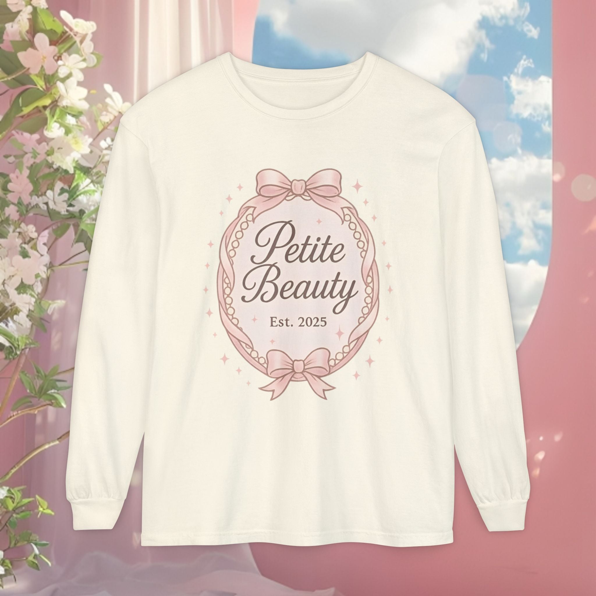 Vintage Pink Feminine Long Sleeve T-Shirt
