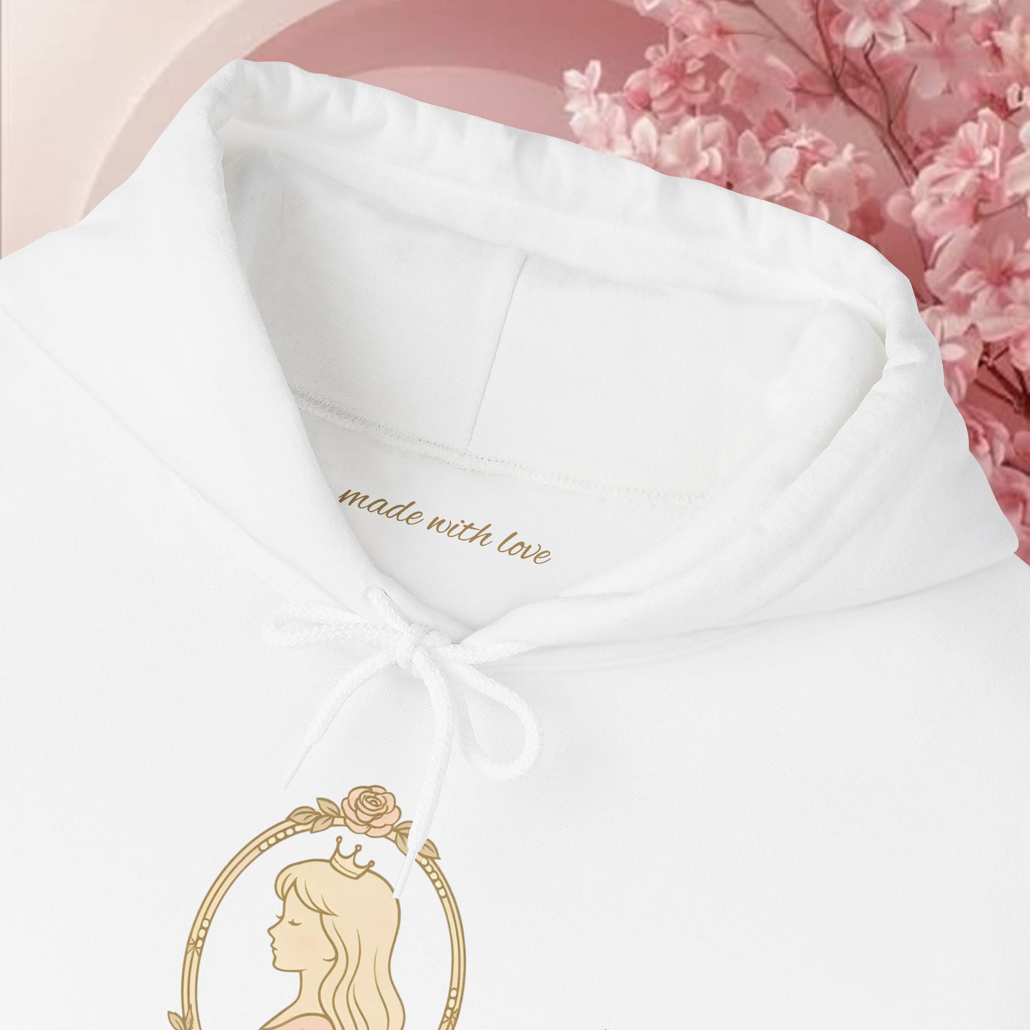 Fairytale Feminine Hooded Sweatshirt — Soft, Romantic Hoodie