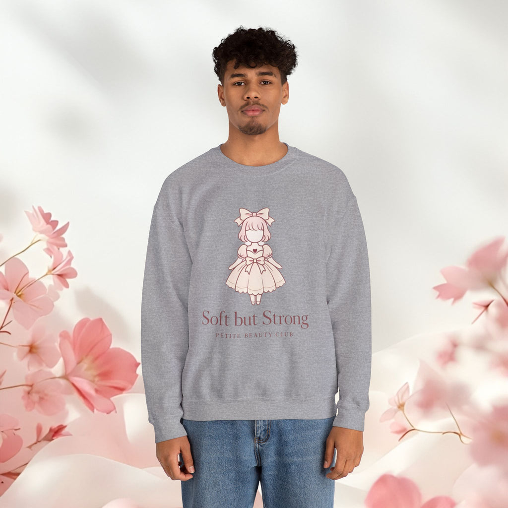 Soft But Strong Crewneck Sweatshirt — Petite Beauty Club Graphic Ver 1.