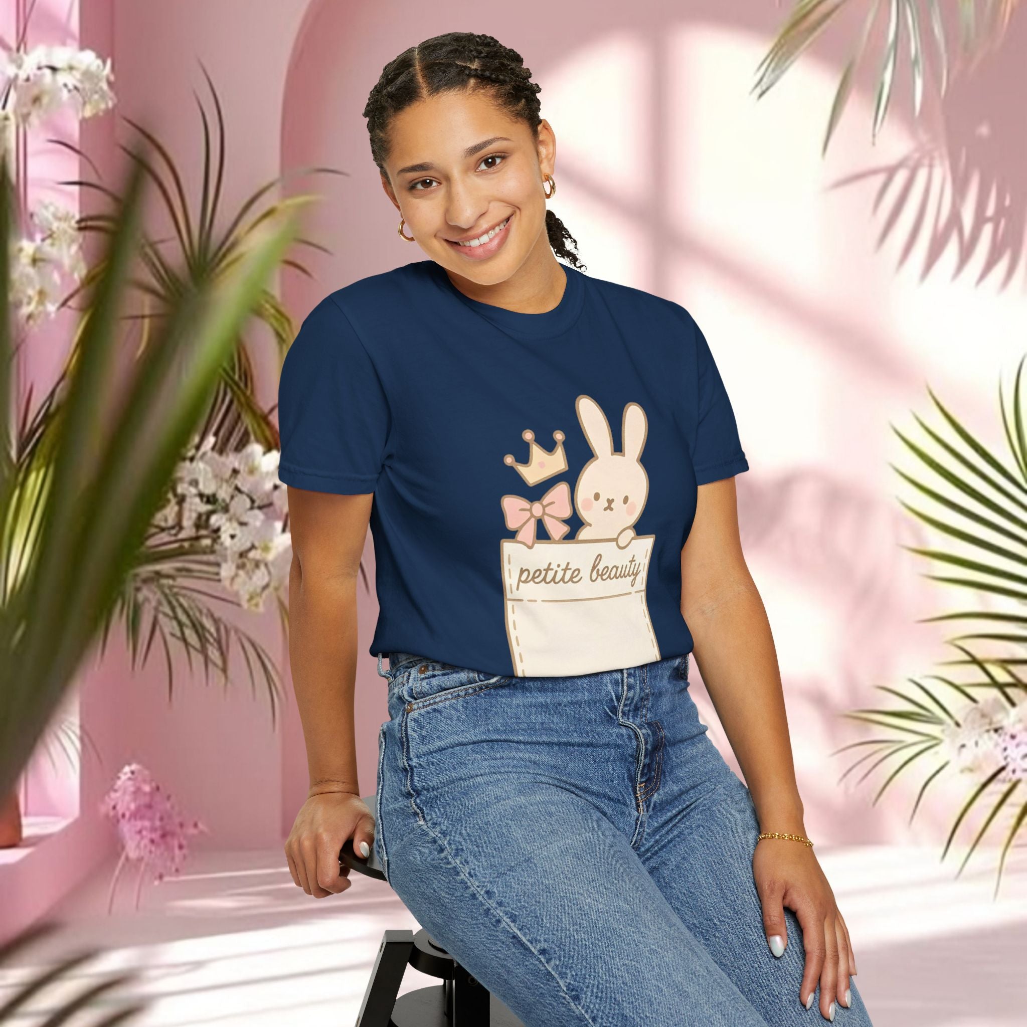 Cute Pink Bunny T-Shirt — Adorable Easter & Everyday Graphic Tee