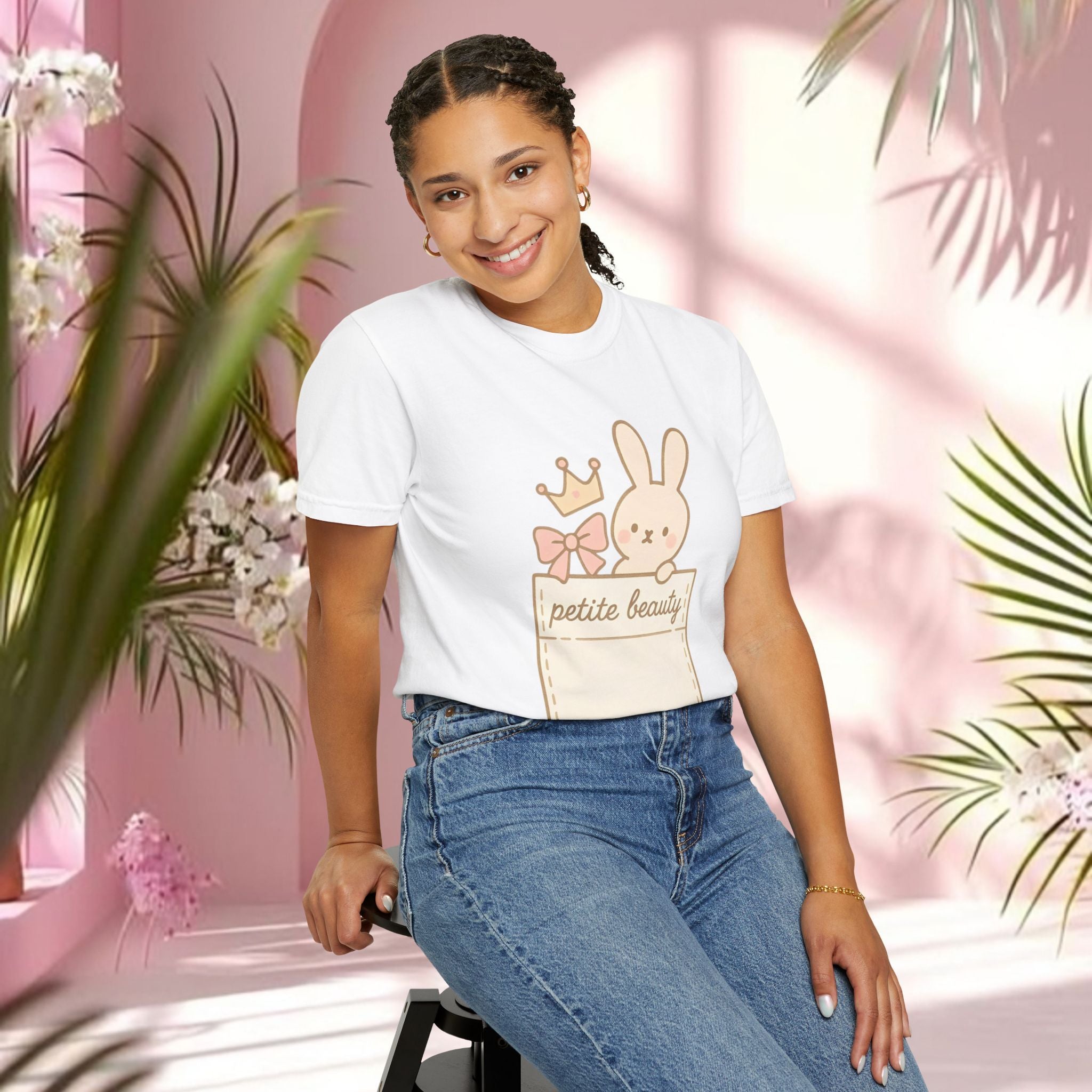Cute Pink Bunny T-Shirt — Adorable Easter & Everyday Graphic Tee