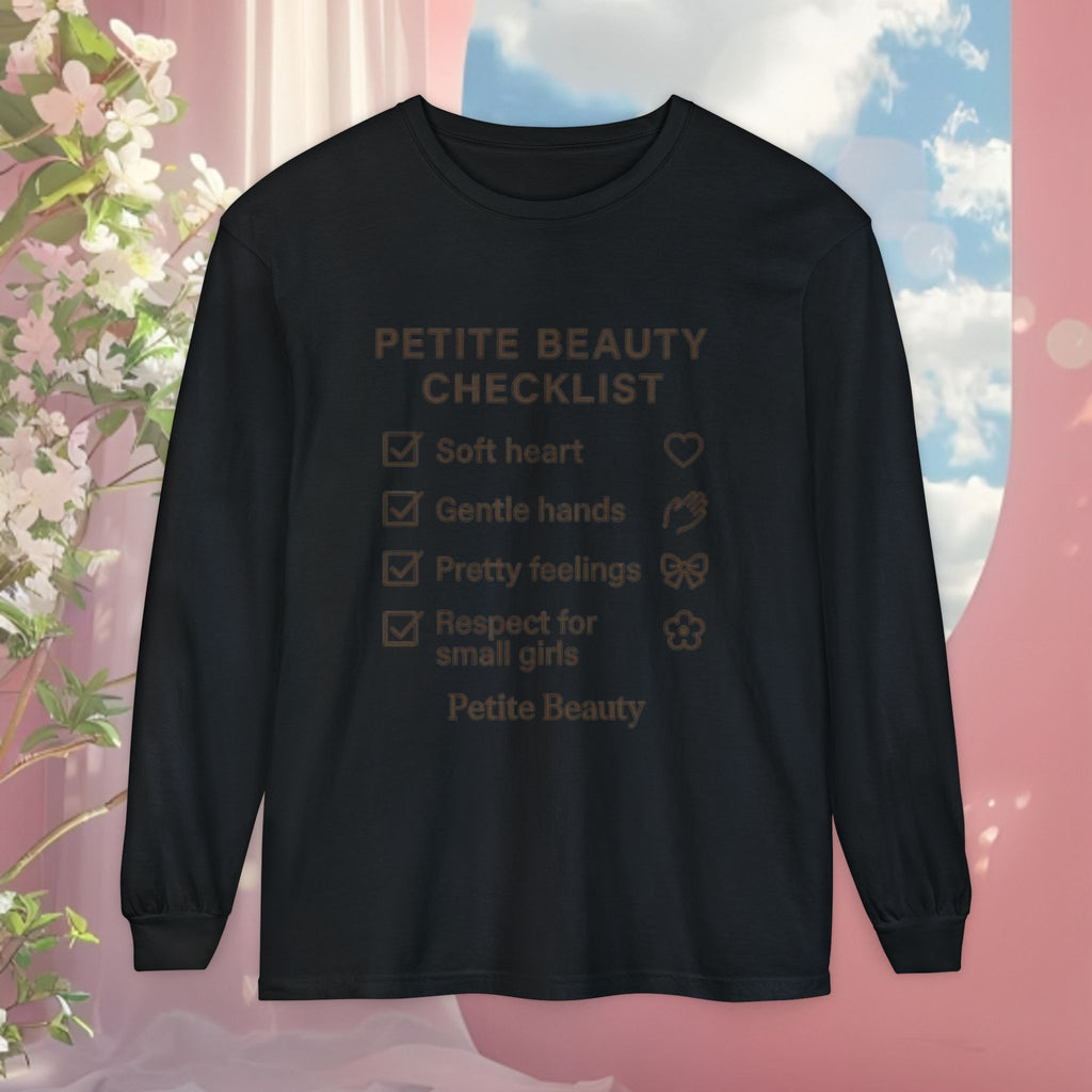 Minimal Feminine Cute Long Sleeve T-Shirt