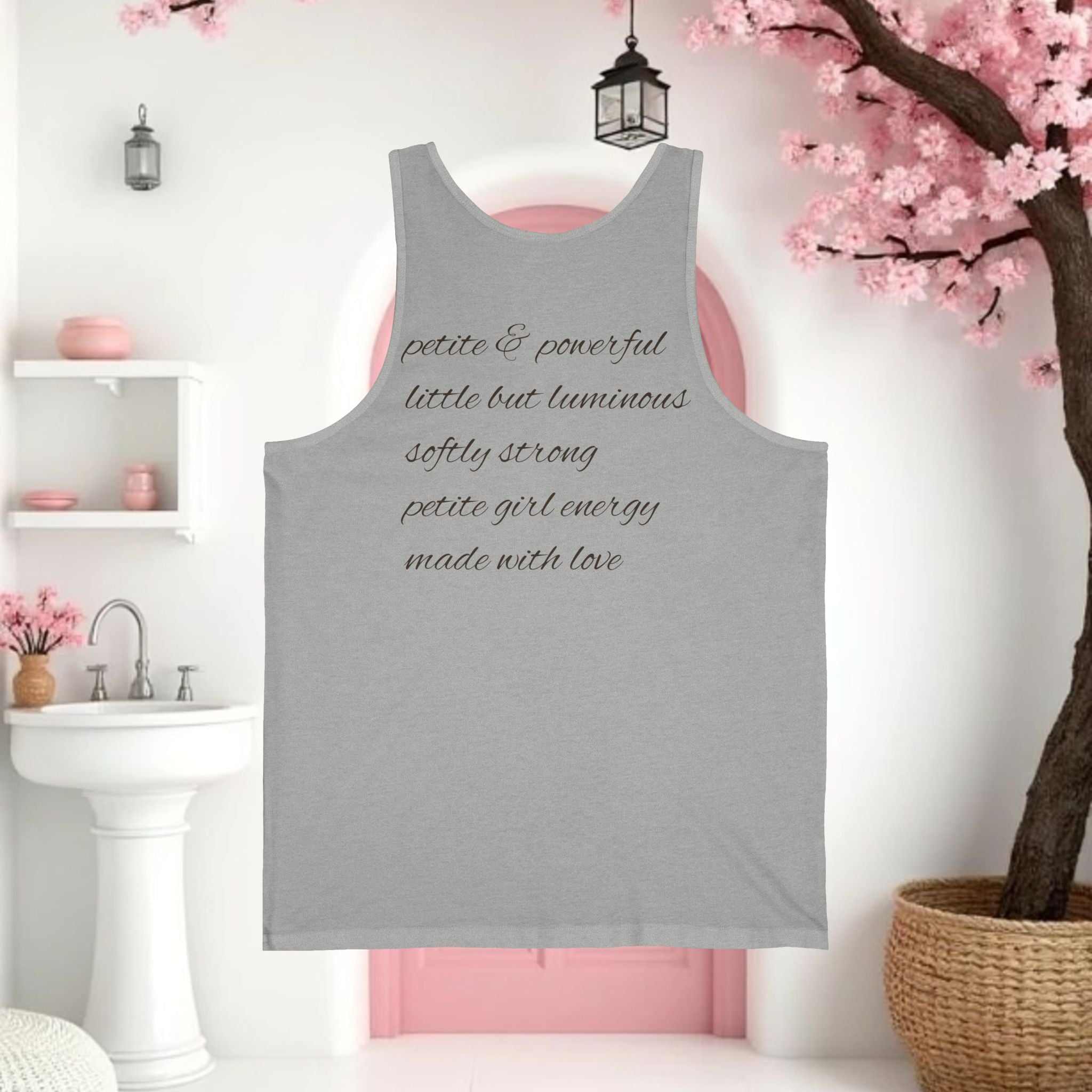 Feminine Graphic Bow Tank Top