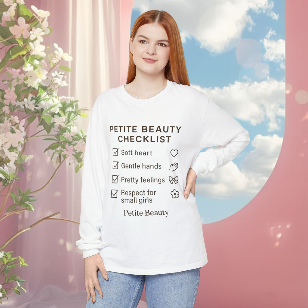 Minimal Feminine Cute Long Sleeve T-Shirt