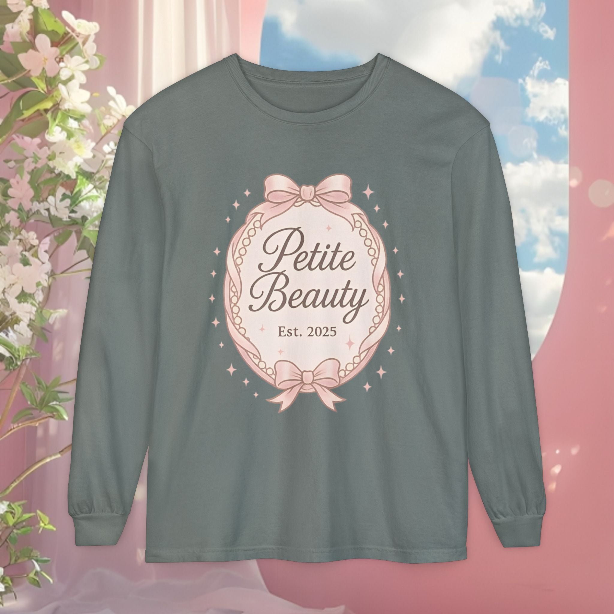 Vintage Pink Feminine Long Sleeve T-Shirt