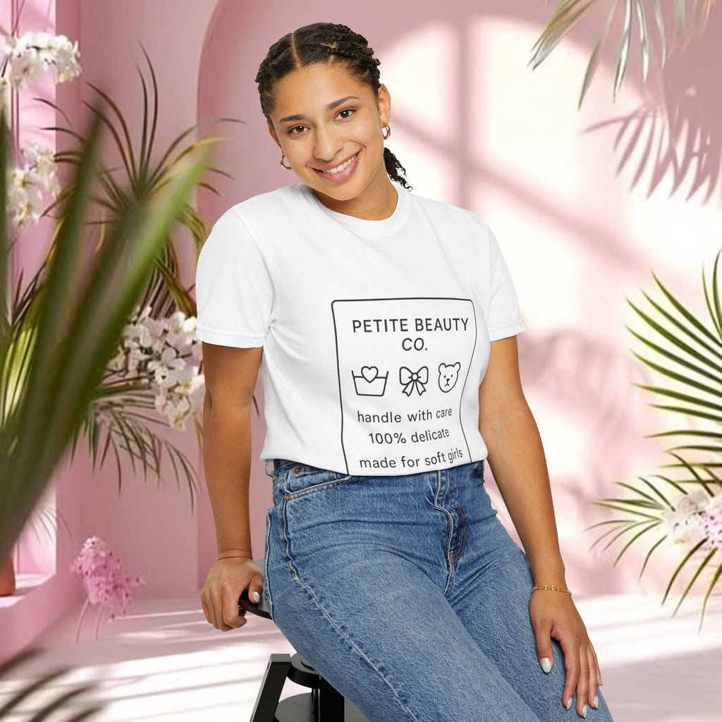 Vintage Cute Black Text T-Shirt